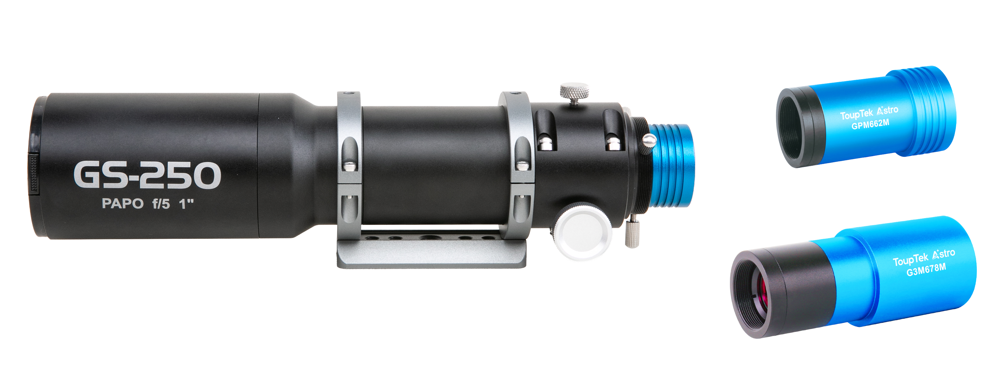 GS导星镜连接1英寸导星相机示意